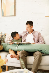 Cosset Pregnancy Pillow Emerald Chambray