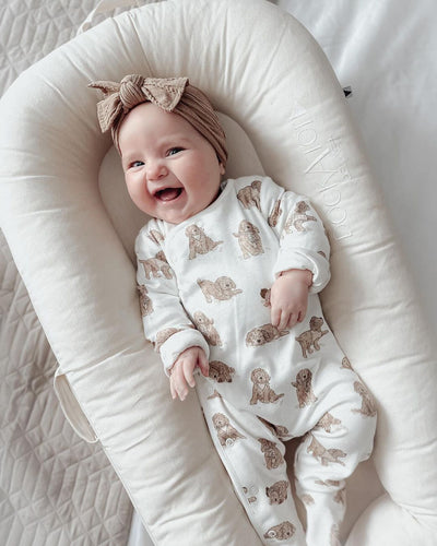 Sand Chambray - DockATot Deluxe+ Dock Baby Lounger – DockATot